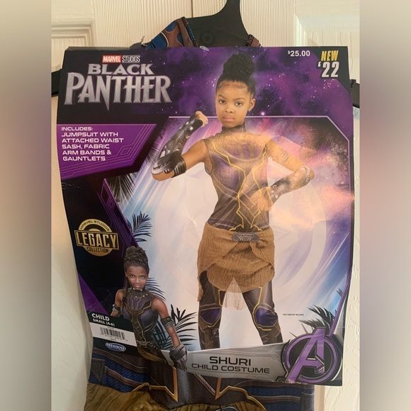 Small 4-6 Black Panther Shuri Halloween Costume NWT Marvel - Picture 1 of 3
